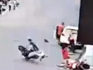 Colisão entre motocicletas conduzidas por menores é registrada no Centro de Boca da Mata