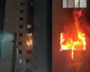 Incêndio de grandes proporções atinge apartamento em Maceió; vídeos impressionam