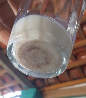 Arapiraquense encontra grãos similares a barro em caixa de leite longa vida