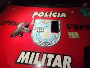 Suspeito de homicídio é preso com arma e drogas em Matriz de Camaragibe
