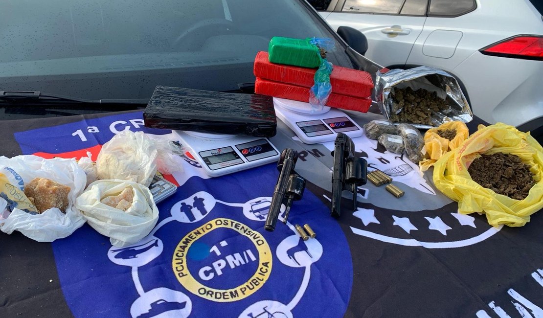 28 armas e quase 29 kg de drogas são retirados de circulação em Alagoas