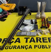 Suspeito de comandar ataques no Mocambo é preso com armas e drogas no Benedito Bentes