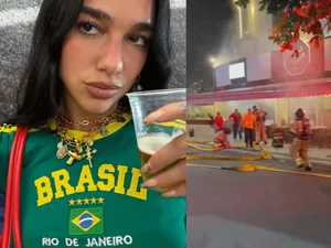 Restaurante que Dua Lipa visitou no Rio é atingido por incêndio