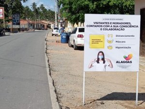 Porto de Pedras adere campanha e reforça cumprimento de regras sanitárias