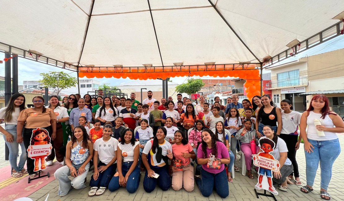 Prefeitura de Traipu realiza ação do Maio Laranja e reforça combate ao abuso e exploração sexual infantil