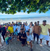 Cícero Cavalcante e Fernanda Cavalcanti cumprem agenda na Barra de Camaragibe e fortalecem base política