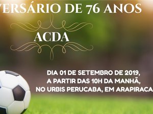 Associação dos Desportivos de Alagoas completa 76 anos e conta com comemorações