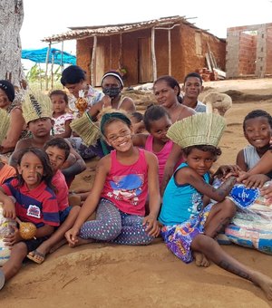 Solidariedade para famílias em risco alimentar em Palmeira dos Índios para um Natal sem fome