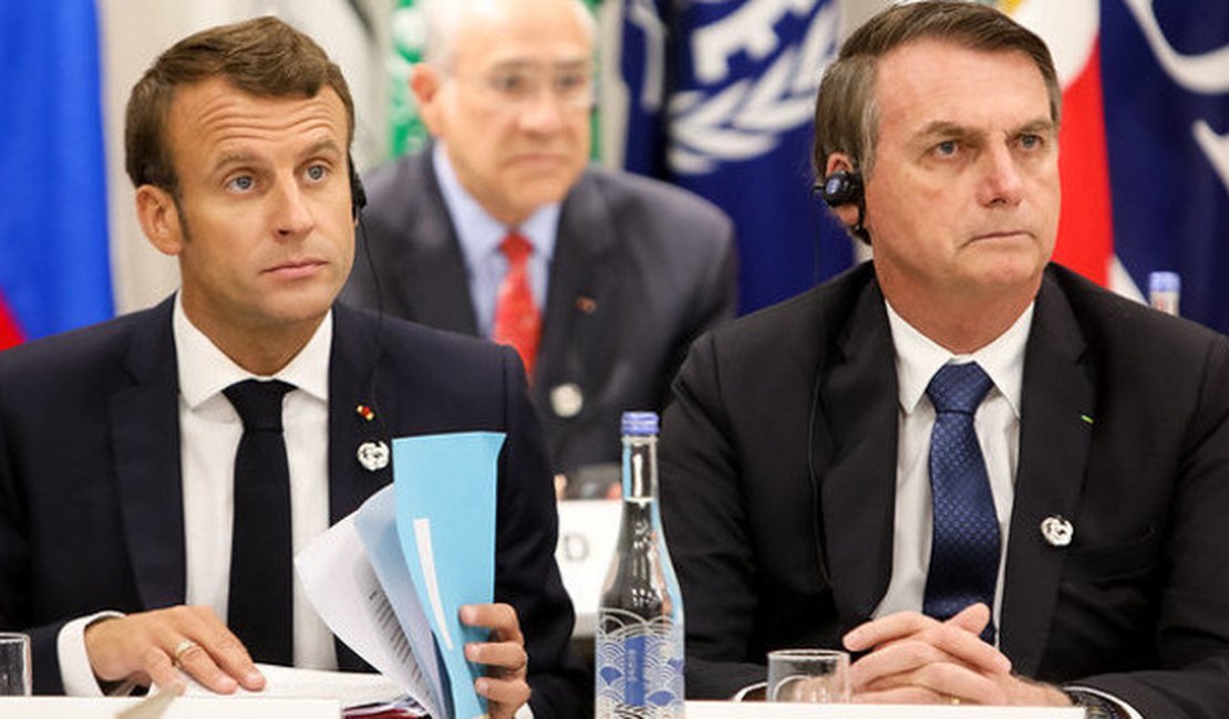 Bolsonaro pede que Macron retire ofensa para aceitar dinheiro do G7