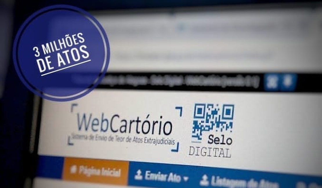 Cartórios de AL emitem mais de 3 milhões de atos com selo digital