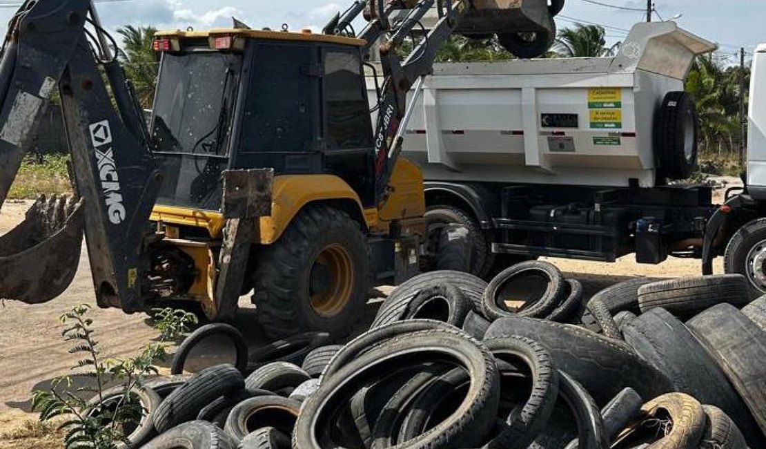 Programa da Secretaria de Meio Ambiente coleta 297 toneladas de pneus usados em 2024