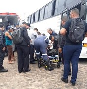 Seguranças particulares sofrem atentado à bala dentro de ônibus, em Arapiraca 