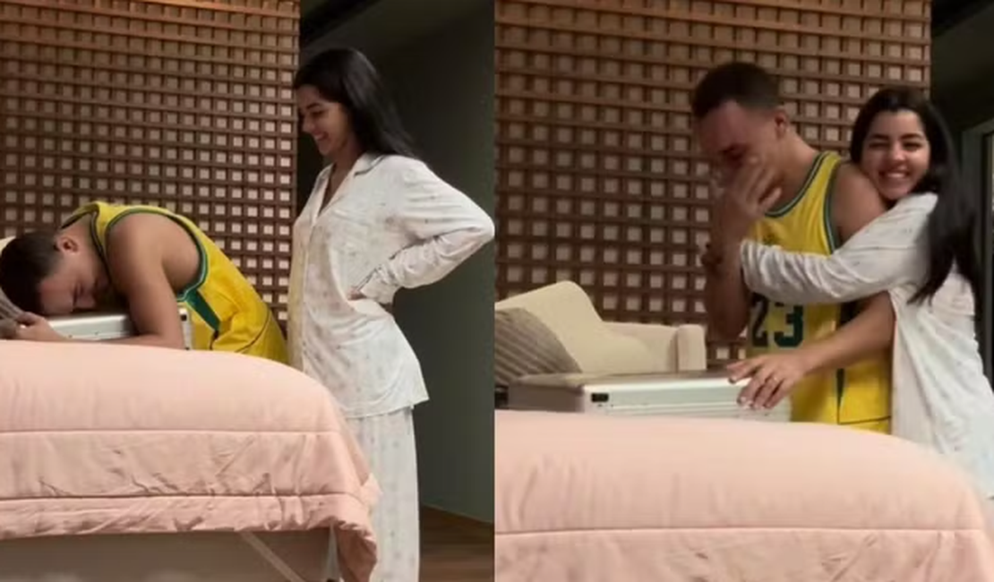 [Vídeo] João Gomes se emociona com presente de Ary Mirelle