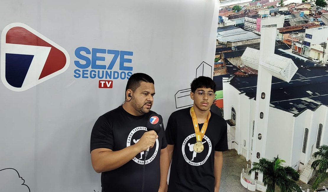 [Vídeo] Aluno de Lagoa da Canoa conquista ouro no Taekwondo nos Jogos Estudantis Brasileiros