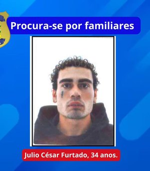 IML de Arapiraca procura familiares de homem identificado como Julio César Furtado