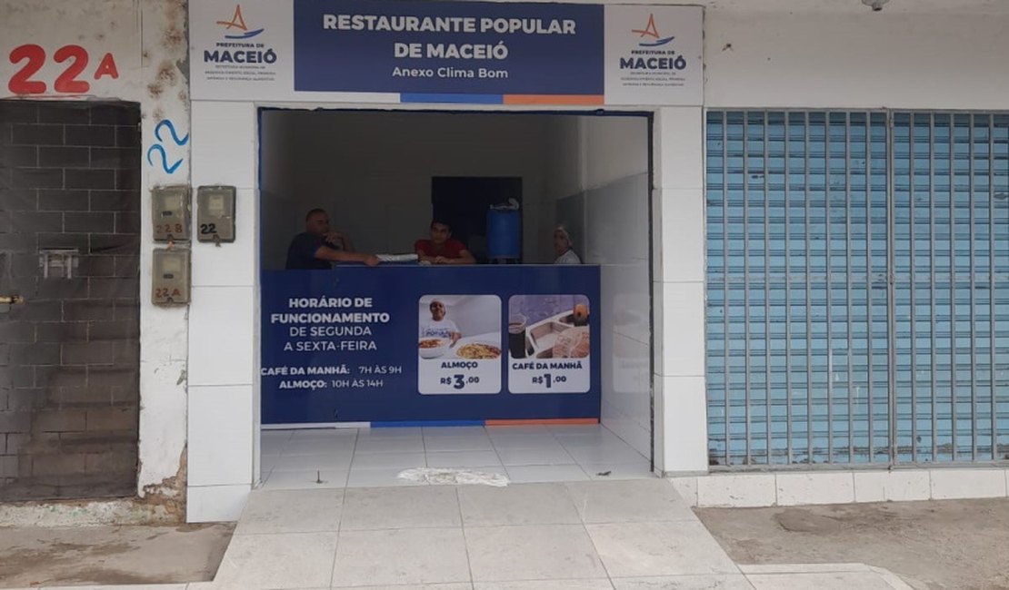 Restaurante Popular já funciona na Cidade Universitária e no Clima Bom