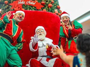 Partage Arapiraca Shopping promove café da manhã com o Papai Noel para 60 crianças assistidas pelo município