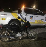 BPRv recupera motocicleta roubada no Clima Bom, em Maceió