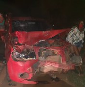 Grave acidente entre carro e cinquentinha é registrado na AL-115, em Palmeira dos Índios