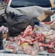 Vigilância Sanitária apreende 450 kg de carnes estragadas no Jacintinho