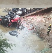 Motorista morre após tombamento de carreta na BR 101, em São Sebastião