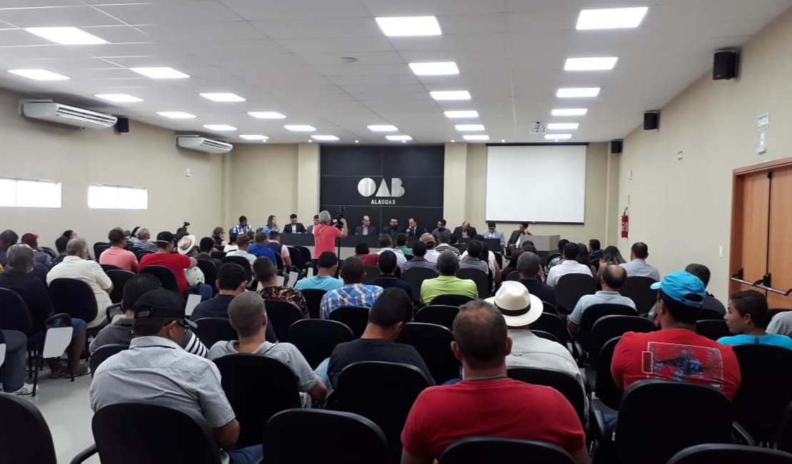 Marchantes X Frigovale: audiência promovida pela OAB/Arapiraca leva a encaminhamentos 