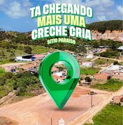 Obra da segunda Creche Cria é iniciada no município de Japaratinga