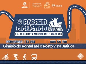 Dia Mundial Sem Carro: Prefeitura realiza passeio ciclístico neste domingo (22)