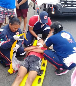 Colisão entre mototaxista e motociclista deixa uma pessoa ferida  