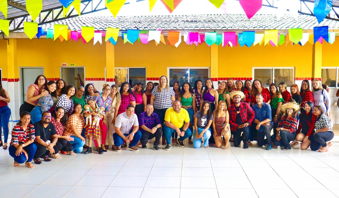 Evento junino encerra aulas em Centro Educacional