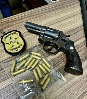 Polícia Civil prende homem por porte ilegal de arma de fogo em Arapiraca