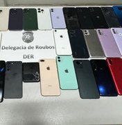 Polícia recupera 45 celulares roubados entre os meses de março e abril