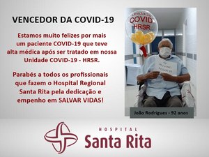 [Vídeo] Idoso de 92 anos é curado de covid-19, em Palmeira dos Índios