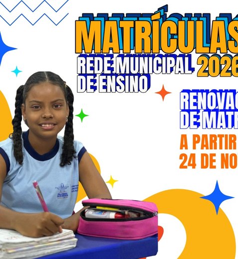 Prefeitura de Palmeira inicia renovação de matrículas da rede municipal nesta segunda (24)