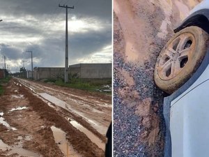 [Vídeo] Obra de drenagem parada há meses revolta moradores da Ilha das Cobras, em Marechal Deodoro