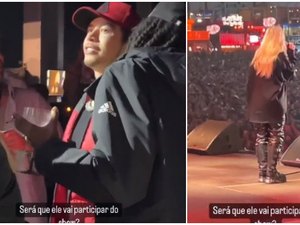 Whindersson Nunes é flagrado assistindo ao show de Luísa Sonza
