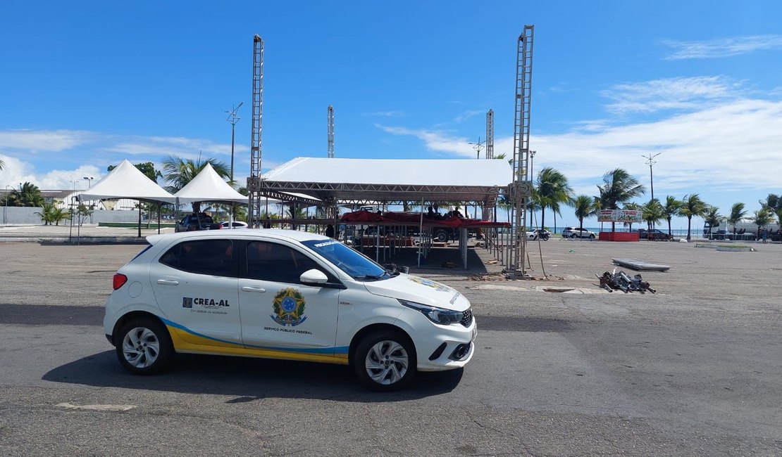 Palcos e estruturas para o Carnaval no interior são alvos de fiscalização