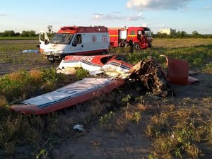 Dois morrem em queda de avião no Rio Grande do Sul; criança está entre as vítimas