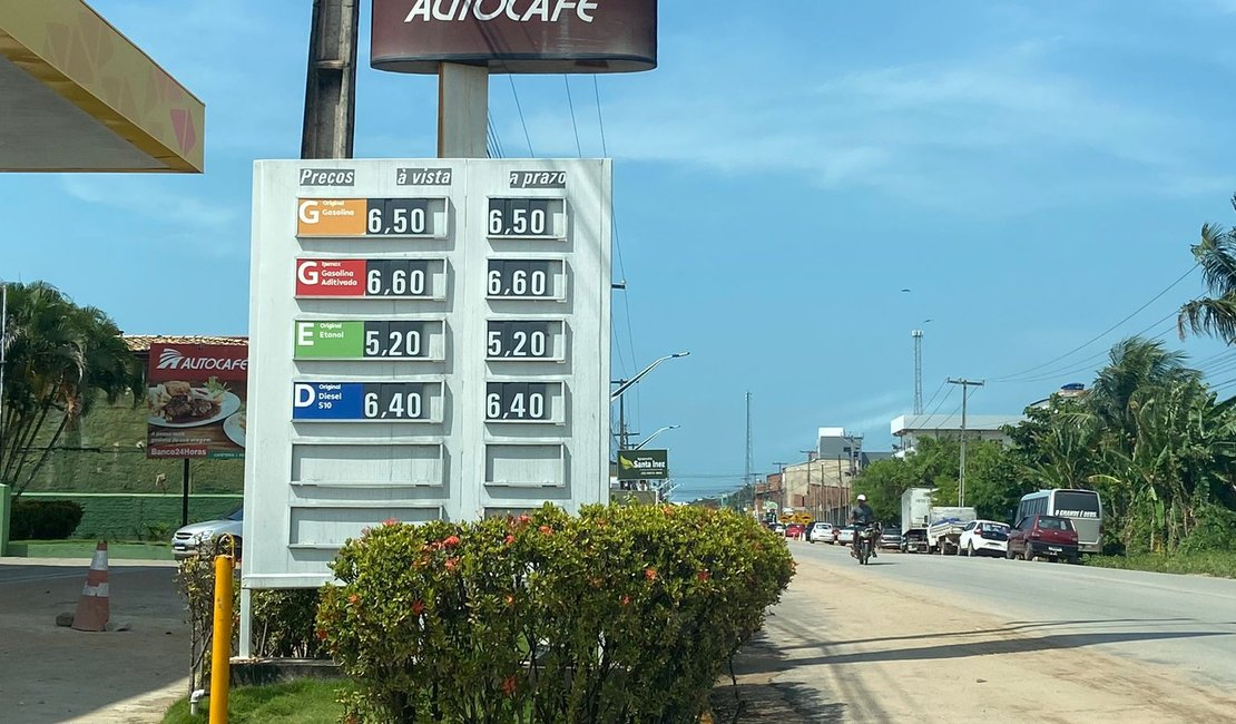 Preço da gasolina em Maragogi sofre reajuste em agosto