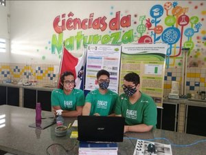Alunos de escola pública em Arapiraca são finalistas em feira estudantil promovida pela USP