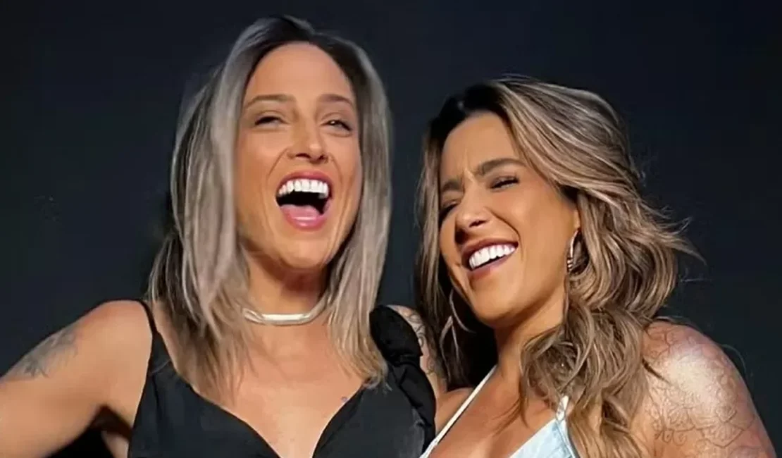 Grávida, Lauana Prado surge em clima de romance com a ex-noiva, Tati Dias