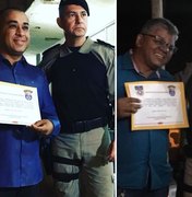 Jornalistas do 7Segundos são homenageados pelo 3º BPM de Arapiraca