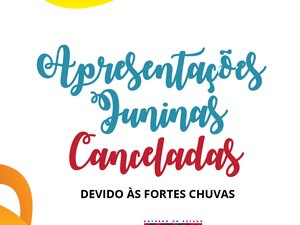 Apresentações juninas no Jaraguá são canceladas devido às fortes chuvas desta quarta-feira (28)