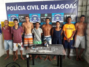 Polícia prende oito pessoas por assaltos e homicídios no litoral sul de Alagoas