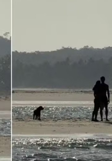 Shawn Mendes e Bruna Marquezine se beijam na praia de São Miguel dos Milagres