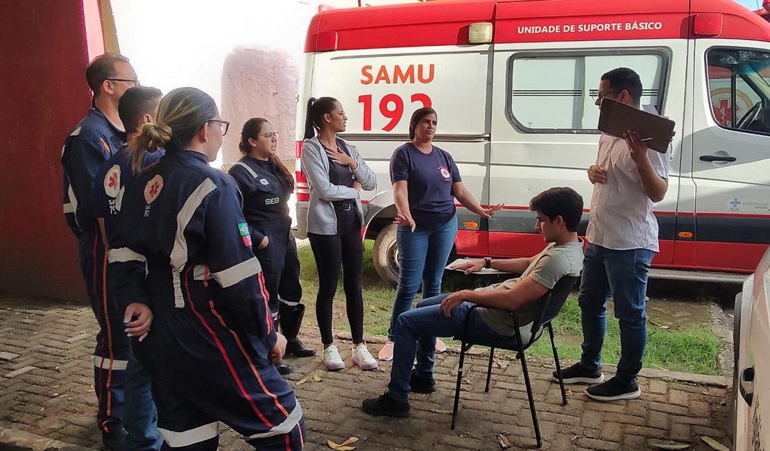 Curso de Suporte Básico de Vida capacita mais 40 socorristas do Samu Alagoas