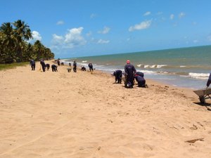 Petróleo: grupo de voluntários faz limpeza nas praias e rios de Maragogi