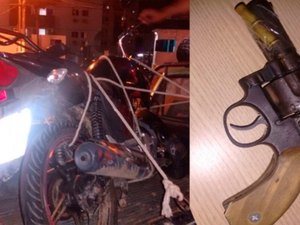 Adolescente é abordado pela PM, atira contra guarnição e é apreendido com revólver e munições