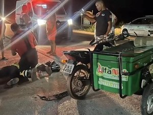 Acidente de trânsito deixa uma pessoa ferida em São Luís do Quitunde