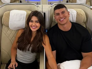 Franciny Ehlke é parada pela polícia de Dubai após dar selinho no marido